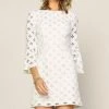 She She Boutique CLOTHING Lace Mini Dress - Ivory