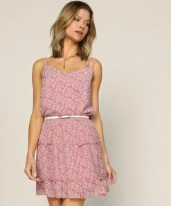 She She Boutique CLOTHING Floral Cami Top - Red