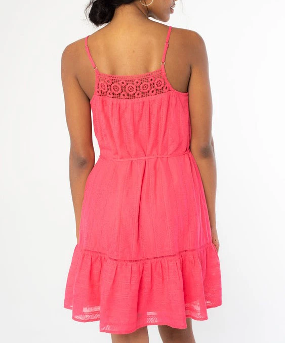 She She Boutique Tiered Mini Dress - Watermelon CLOTHING 6 She She Boutique Tiered Mini Dress - Watermelon CLOTHING