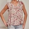 She She Boutique CLOTHING Floral Top - Cream