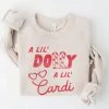 She She Boutique A Lil' Dolly A Lil' Cardi Sweatshirt - Heather Dust