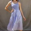 She She Boutique CLOTHING Gingham Dress - Blue