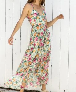 She She Boutique Floral Maxi Dress - Multi