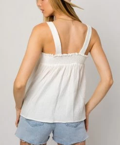 She She Boutique Sleeveless Top - White