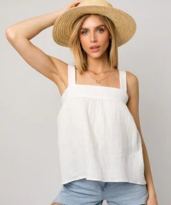 She She Boutique Sleeveless Top - White