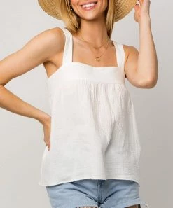 She She Boutique Sleeveless Top - White