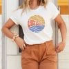 She She Boutique CLOTHING Lake Life Tee - White