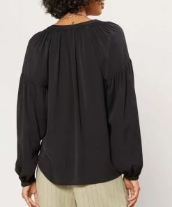 She She Boutique NEW ARRIVALS Split Neck Blouse - Aqua