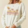 She She Boutique Sunset Chaser Pullover - Vintage White CLOTHING