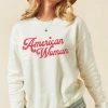 She She Boutique American Woman Pullover - Vintage White CLOTHING