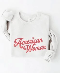 She She Boutique American Woman Pullover - Vintage White CLOTHING