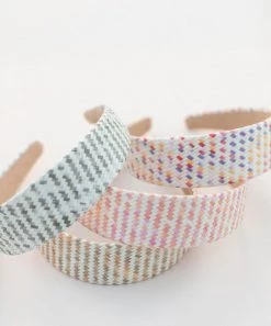 She She Boutique ACCESSORIES Pastel Checker Headband - Rainbow, Blush OR Neutral