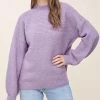 She She Boutique NEW ARRIVALS Ribbed Sweater - Dusty Lavender, Dusty Blue OR Mustard