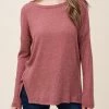 She She Boutique Ribbed Top - Marsala OR Mocha NEW ARRIVALS