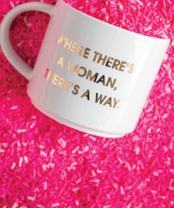 She She Boutique 16 Oz. Stackable Ceramic Mug - Where There's A Woman