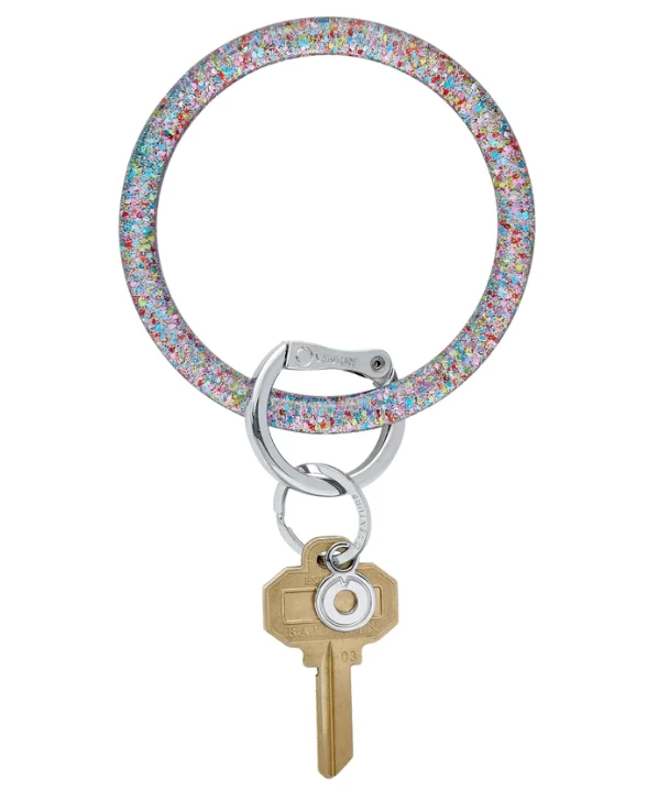 She She Boutique NEW ARRIVALS Resin Big O Key Ring - Birthday Cake 3 She She Boutique NEW ARRIVALS Resin Big O Key Ring - Birthday Cake