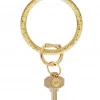 She She Boutique ACCESSORIES Resin Big O Key Ring - Champagne