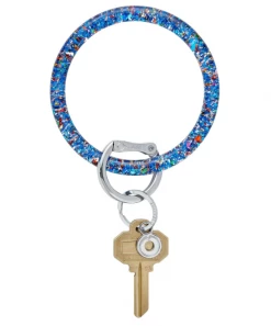 She She Boutique ACCESSORIES Resin Big O Key Ring - Funfetti