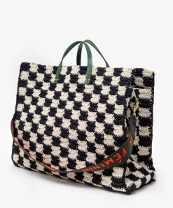 She She Boutique NEW ARRIVALS Clare V. Summer Simple Tote - Crochet Checkers