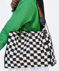 She She Boutique NEW ARRIVALS Clare V. Summer Simple Tote - Crochet Checkers