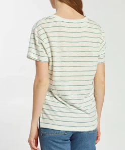 She She Boutique NEW ARRIVALS Hattie Tee - Aqua Stripe OR Bronze Stripe