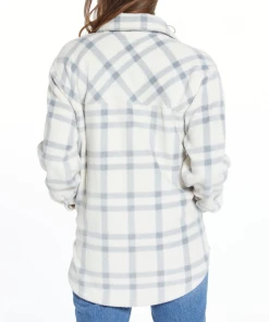 She She Boutique Tullis Jacket - Grey/Ivory