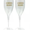 She She Boutique NEW ARRIVALS Single Champagne Flute - Cheers Dears
