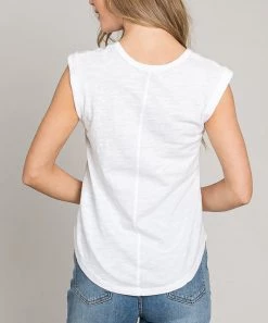 She She Boutique CLOTHING Sleeveless Top - Off White