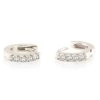 She She Boutique Kris Nations Pave Huggie Earrings - Silver JEWELRY