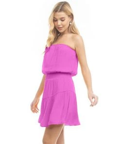 She She Boutique CLOTHING Strapless Dress - Viola