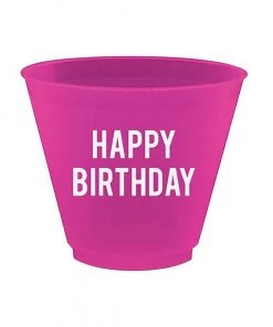 She She Boutique 9oz Reusable Wine Cup Set - Happy Birthday