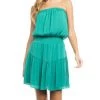 She She Boutique CLOTHING Strapless Dress - Emerald