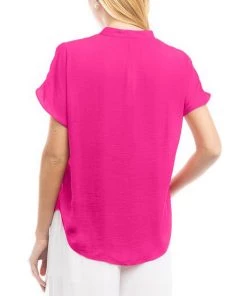 She She Boutique V-Neck Blouse - Hot Pink OR Off White CLOTHING