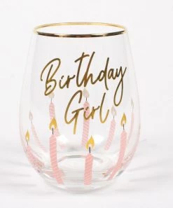 She She Boutique Stemless Wine Glass - Birthday Girl GIFTS