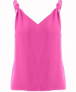 She She Boutique V-Neck Tank - Hot Pink OR Navy
