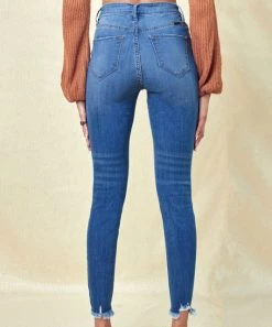 She She Boutique High Rise Skinny Jeans - Medium Wash CLOTHING