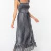She She Boutique Checkered Maxi Dress - Black/White CLOTHING