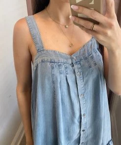 She She Boutique CLOTHING Tencel Dress - Denim