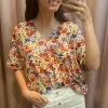 She She Boutique Floral Print Top - Ivory