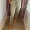 She She Boutique Tuscany Jogger Pants - Seagrass