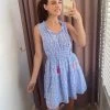 She She Boutique Sleeveless Print Dress - Light Blue CLOTHING
