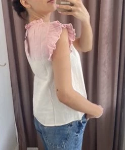 She She Boutique Ombre Dip Dye Top - Pink