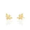 Kris Nations Bumble Bee Stud Earrings - Gold
