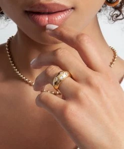 She She Boutique JEWELRY Miranda Frye Margot Ring - Gold, Size 7