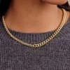 Gorjana Lou Link Asymmetrical Necklace - Gold JEWELRY