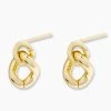 Gorjana Lou Link Interlocking Earrings - Gold JEWELRY