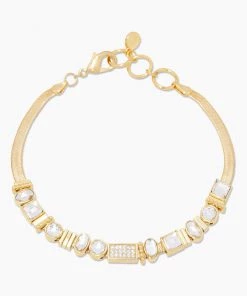JEWELRY Gorjana Venice Shimmer Bracelet - Gold/White
