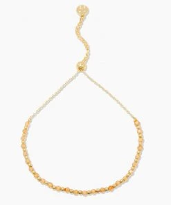 She She Boutique Gorjana Power Gemstone Brooks Bracelet - Gold/Citrine JEWELRY