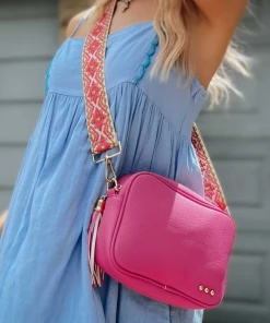 She She Boutique Willow Camera Crossbody Bag - Pink