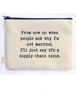 She She Boutique Canvas Zipper Pouch - Married ACCESSORIES